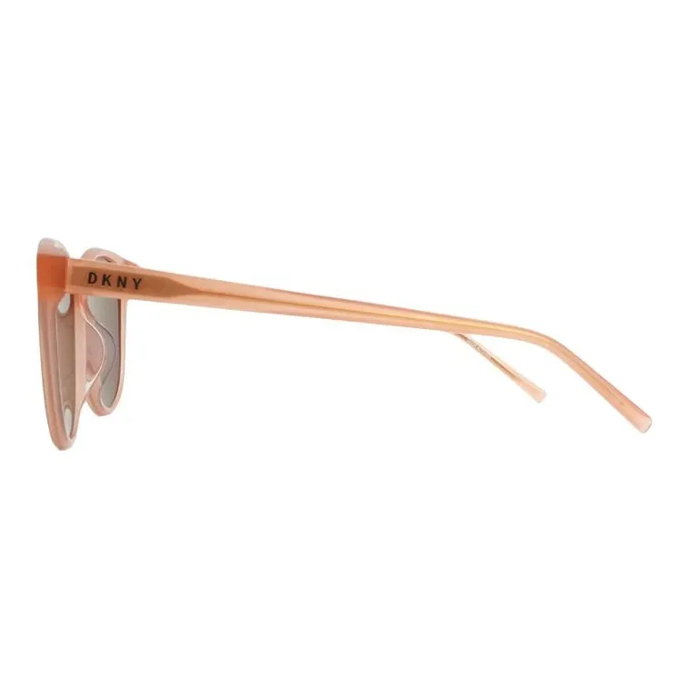 DKNY Oval Sunglasses Unisex Transparent Pink-2