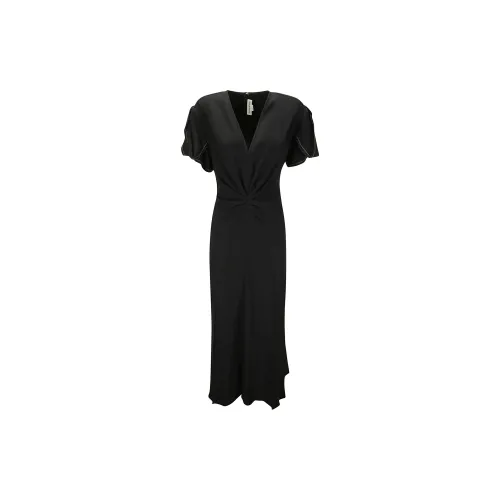 Victoria Beckham Short-Sleeved Dresses Women's Black