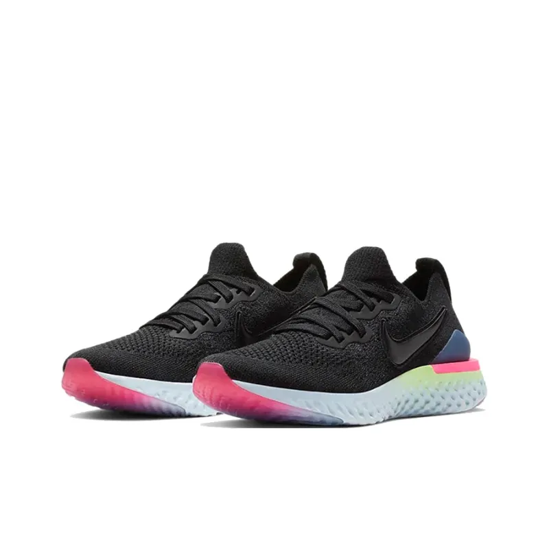 Nike Epic React Flyknit 2 Black Sapphire Hyper Pink GS-2