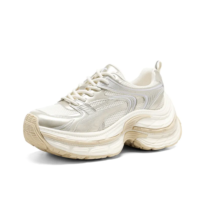 C°BANNER Low Top Chunky Sneakers Women's Champagne-1