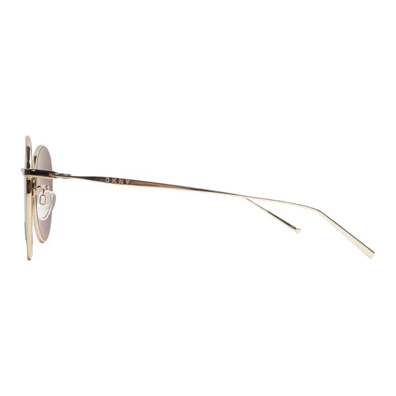 DKNY Round Sunglasses Unisex Gold-2