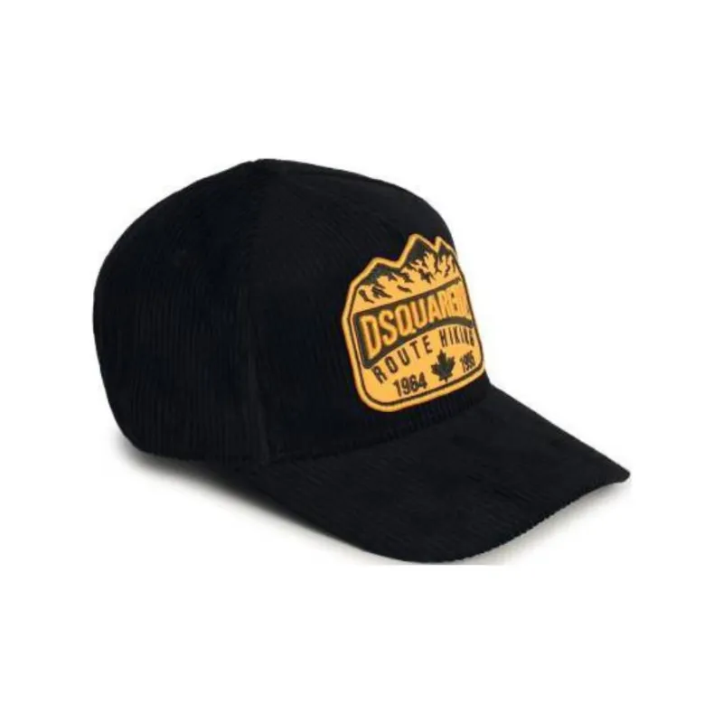 DSQUARED 2 Logo Patch Corduroy Cap-1