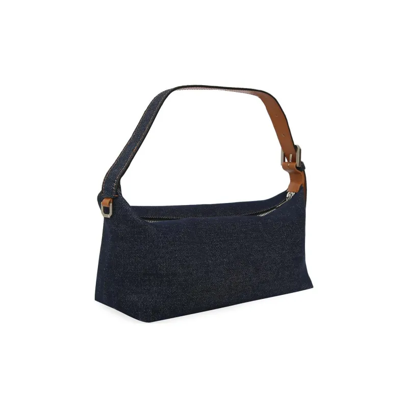 Eera Cotton Denim One Shoulder Handbags Women's Dark Blue-1
