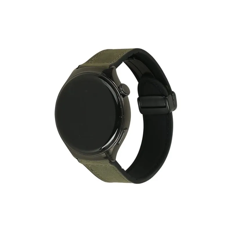 FZRT Huawei Compatibility Watch Band 20/22mm Genuine Leather Material-0