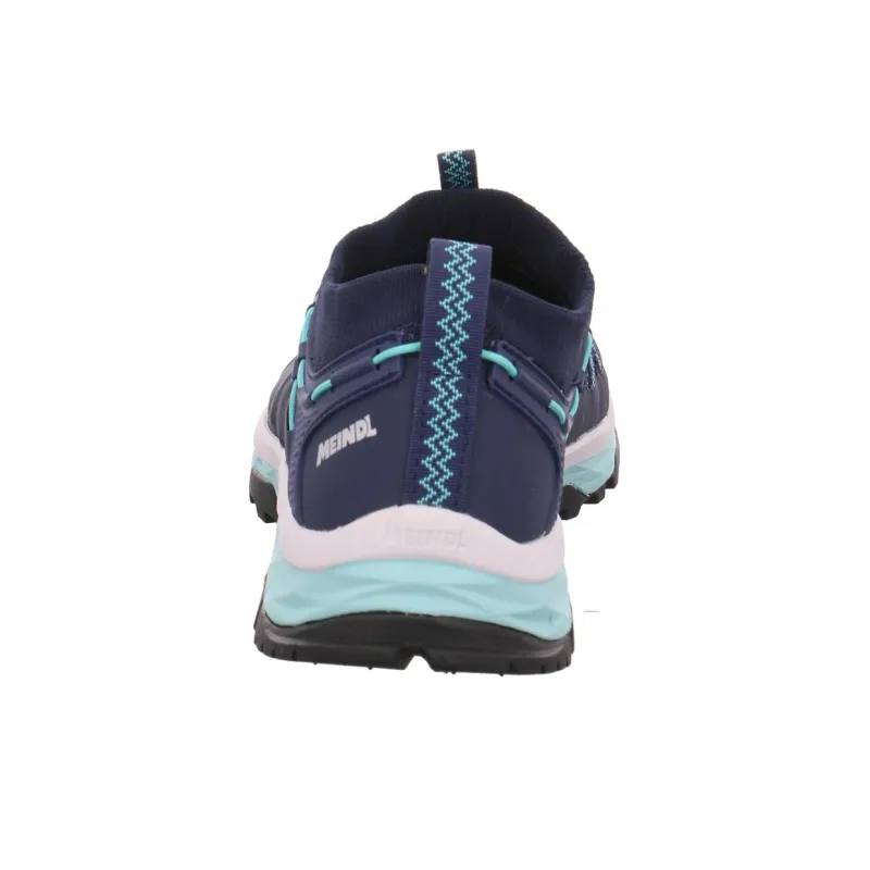 MEINDL Aruba Slip-Resistant Water-Resistant Low-Top Trekking Shoes Women's Blue Black-4