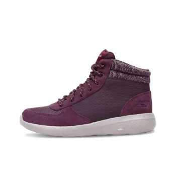Skechers ON THE GO City 2 Cushioning Anti-Slip And Wear-Resistant High-Top Casual Shoes Women's Burgundy