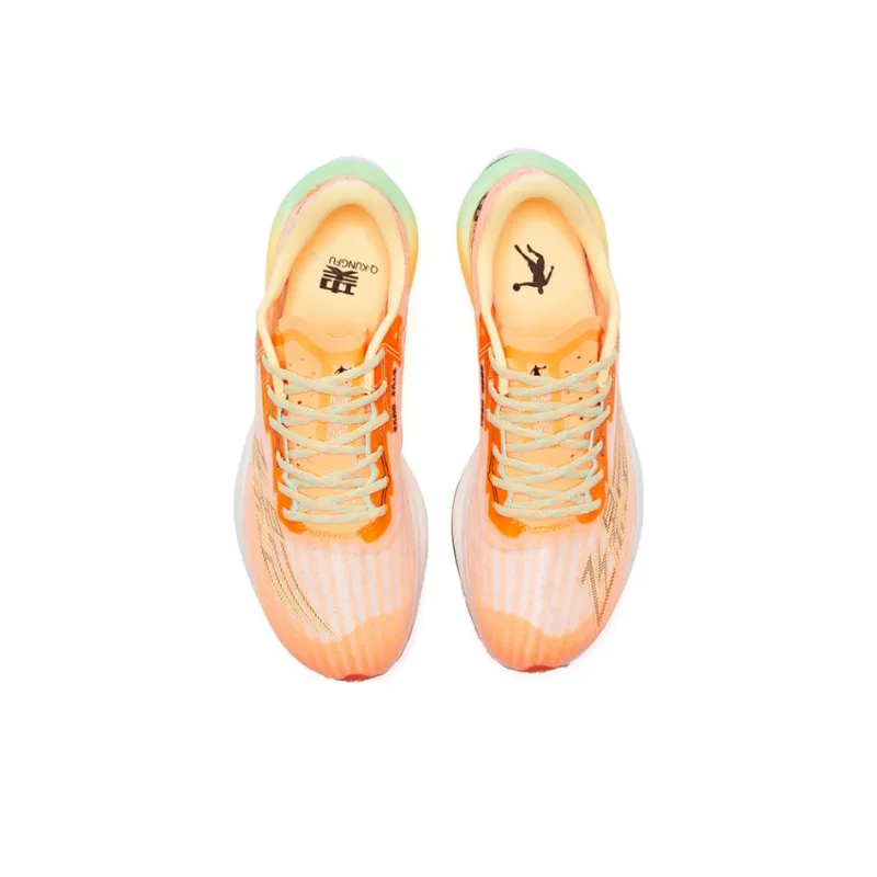 QIAODAN Feiying PB2.0 Anti Slip And Wear Resistant Breathable Low Top Running Shoes Women's Electric Orange-3