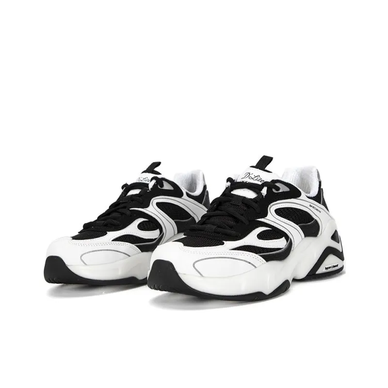 Skechers Dlites Hyper Burst 'White Black' Women's-2