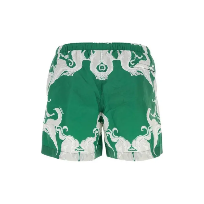 Valentino Abstract Printed Mid Rise Swim Shorts-1