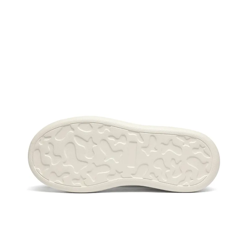 GOLDLION Height Increasing Low Top Skateboard Shoes Women's White-4