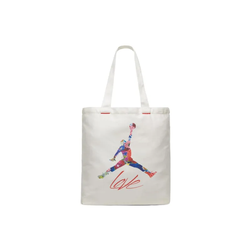 Jordan Cotton Tote Bag Shopping Bag Handbag Shoulder Bag Regular Men's Ecru-0