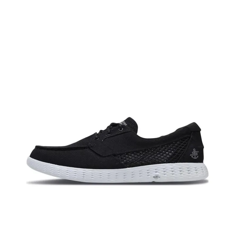 Skechers ON THE GO Glide Cushioning Anti-Slip And Wear-Resistant Low-Top Sports Casual Shoes Men's Black-0