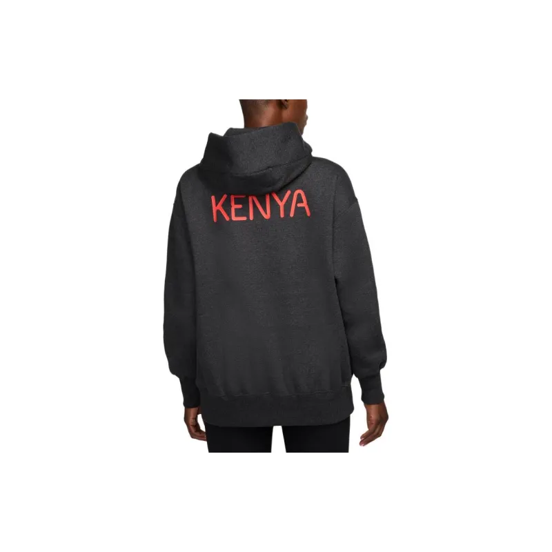 Nike Team Kenya Phoenix Fleece Jacket Women's Black Stone Rose-1