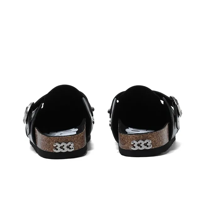 PCCVISION x BBIMP Abrasion Resistant Slip Resistant Closed Toe Slippers Unisex Black-2