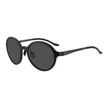 Mercedes Benz Metal Oval Sunglasses Men's Black