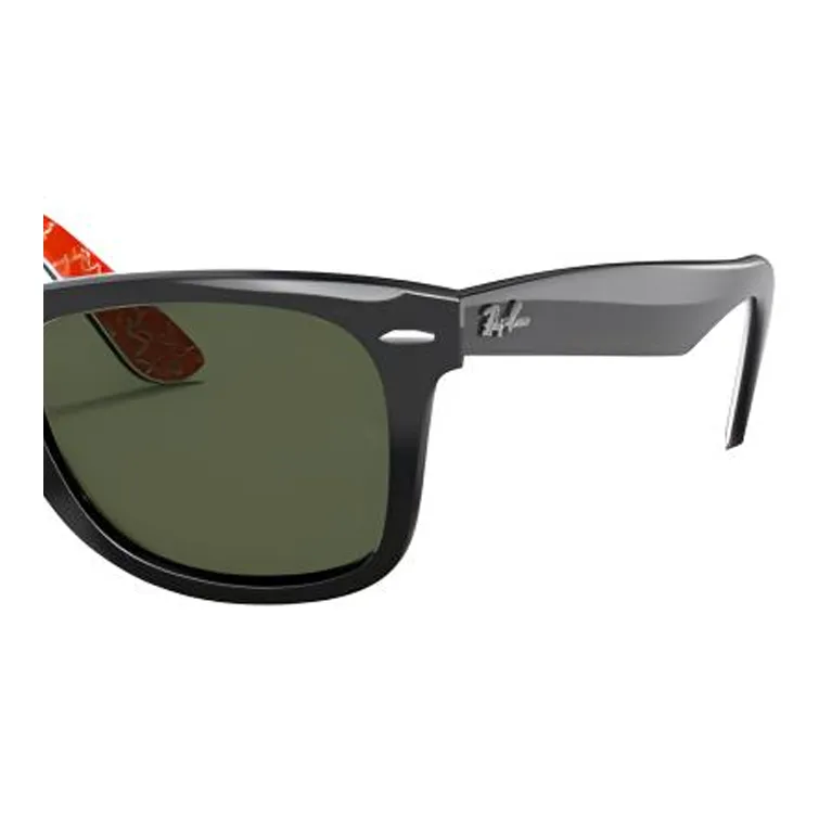 RayBan Plastic Oval Sunglasses Unisex Black-2