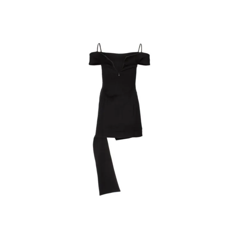 YUZEFI Strap Detailed Mini Dress-1