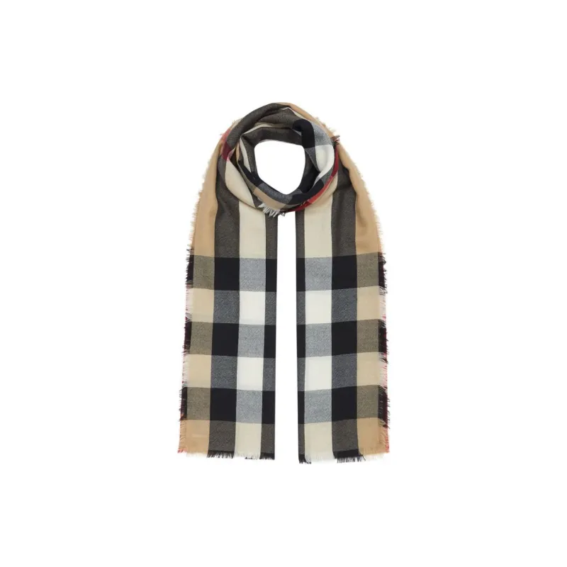 Burberry Lightweight Checked Scarf-1