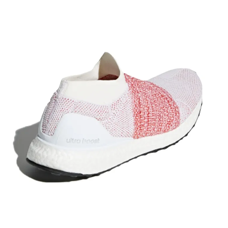 Adidas Ultra Boost Laceless White Scarlet-3