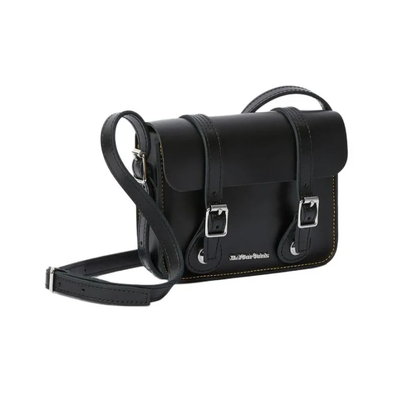 Dr.Martens Smooth Leather Crossbody Bag, Shoulder Bag Mini Unisex Black-2