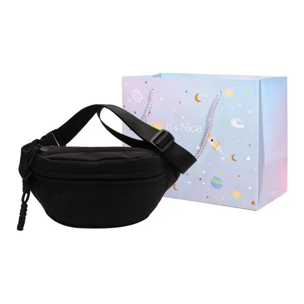 GOX Canvas Sling Bag Regular Unisex Ecru/Black/Yellow/Light Green/Pink-12