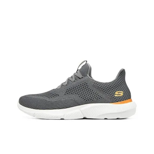 Skechers Ingram Cushioning Anti Slip And Wear Resistant Rebound Low Top Casual Shoes Men's Charcoal Gray