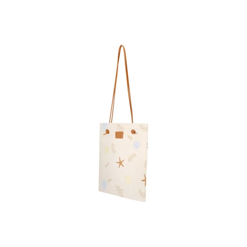 AJIDOU Fabric Seaside Starfish Tote Medium Size Women's Yellow-1