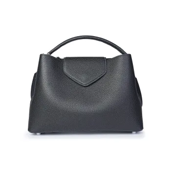 EHM Cow Leather Crossbody Bag Women's Black