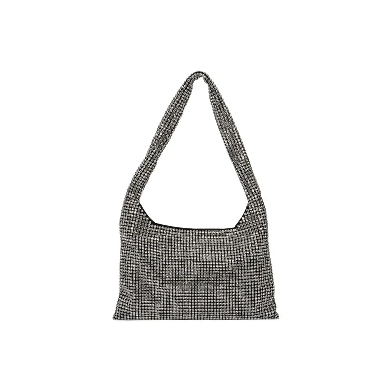 AJIDOU Glass Diamond Shoulder Bag Regular Women's Blue-2