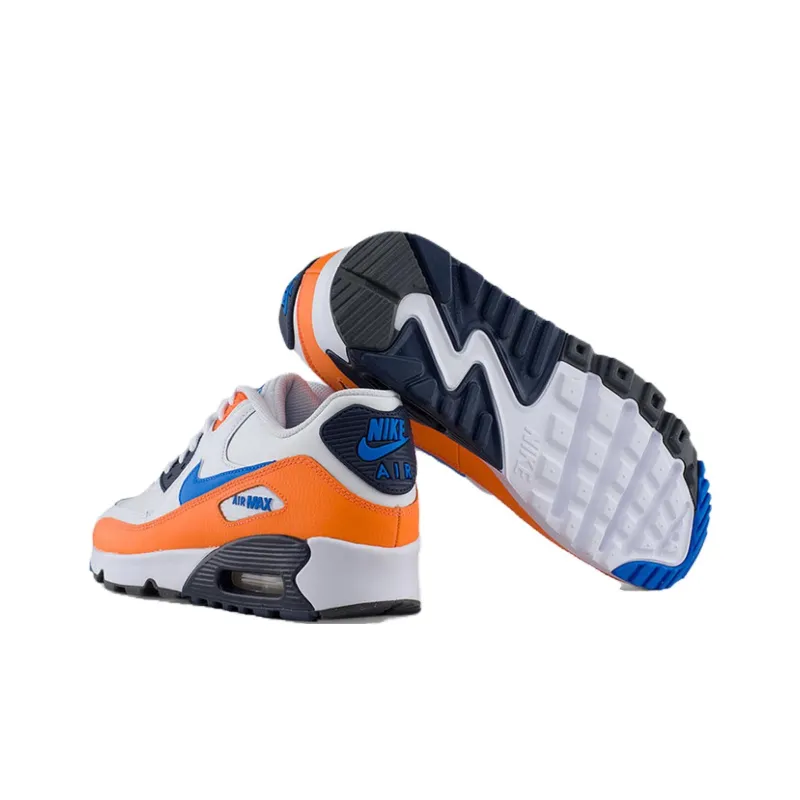 Nike Air Max 90 White Photo Blue Total Orange-5