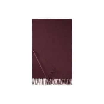 Loro Piana Cashmere Knit Scarves Women's Burgundy