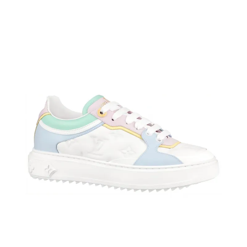LOUIS VUITTON Time Out Sneakers 'White With Baby Shades' Women's-1
