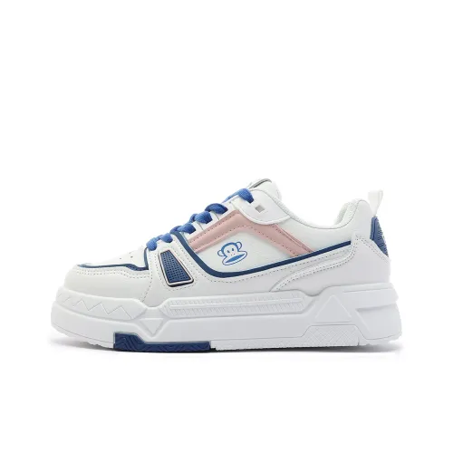 PAUL FRANK Skateboard Shoes Women's Low-Top Beige/Blue