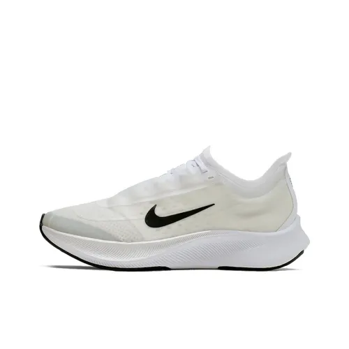 Nike Zoom Fly 3 Running Shoes Women's Low-Top Off White/Black/White