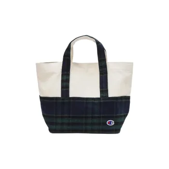 Champion Cotton Canvas Bag Tote Bag Shopping Bag Handbag Small Size Women's Green