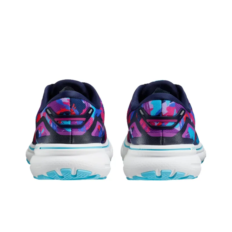 Brooks Ghost 15 Anti-Slip Wear-Resistant Low-Top Running Shoes Women's Blue Purple-3