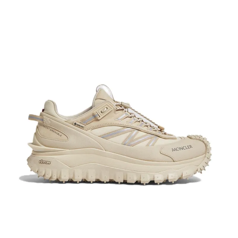 Moncler Trailgrip Gt Slip Resistant Waterproof Low Top Outdoor Shoes 4.5cm Men's Beige-1