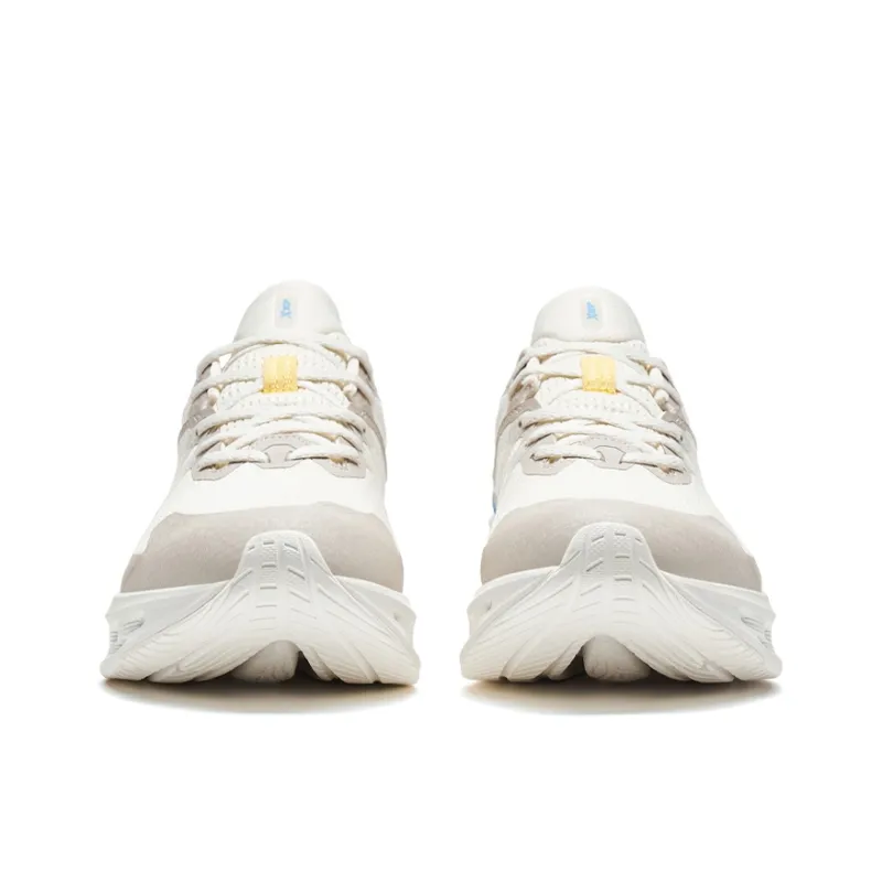 XTEP Shock Absorption Spinning 10.0 Anti Slip Wear Resistant Low Top Running Shoes Men's White Gray-3