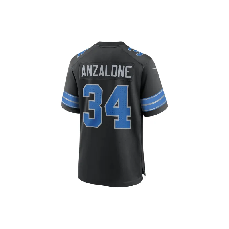 Nike Alex Anzalone Detroit Lions Men's Nike Nfl Game Football Jersey-1
