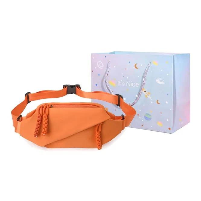 GOX Nylon Sling Bag Regular Unisex Ecru/Black/Orange/Red/Pink-11