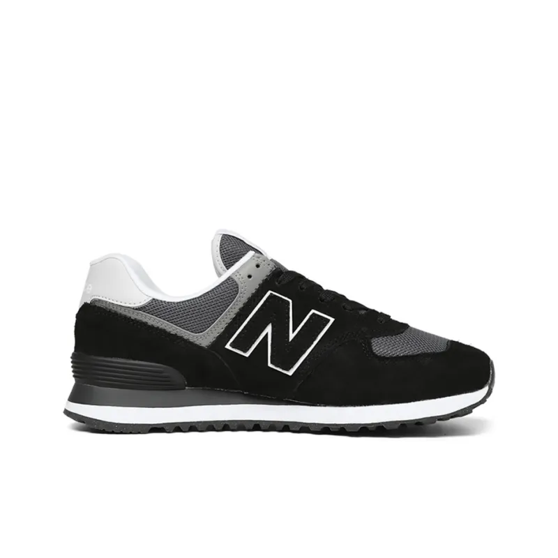 New Balance 574 Black White Dark Grey-1