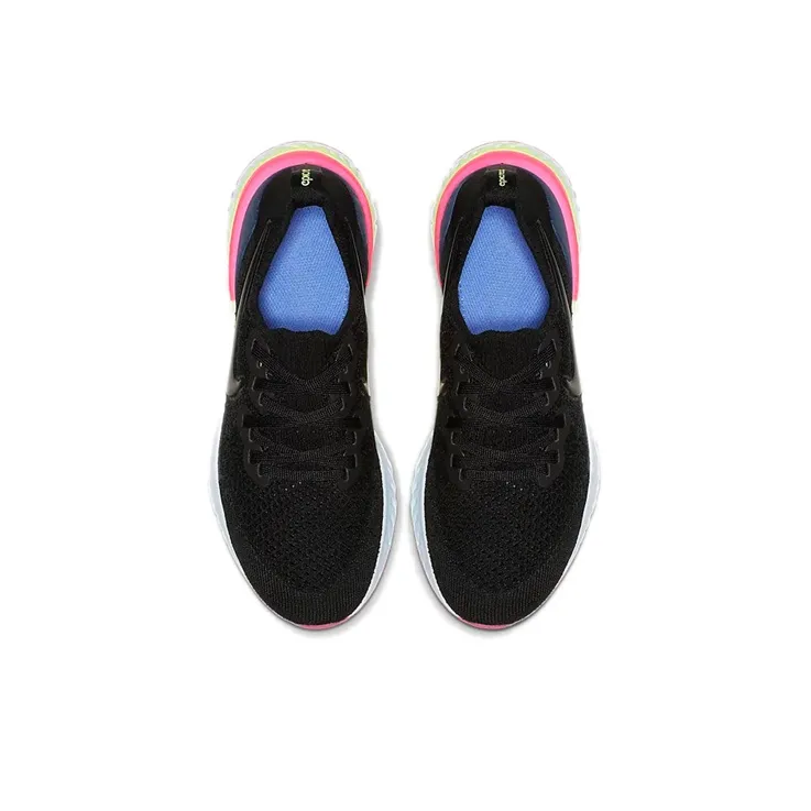 Nike Epic React Flyknit 2 Black Sapphire Hyper Pink GS-3