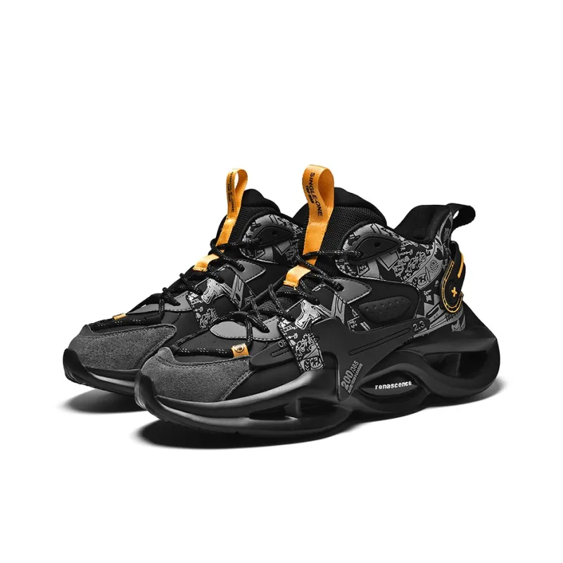 Jerden Smith Thermal Cushioning Coverage Height Increasing Breathable Waterproof Low Top Chunky Sneakers Men's-17