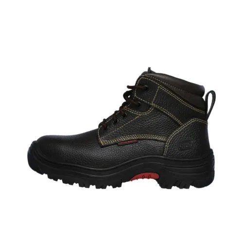 Skechers Work Ankle Boots Men Black