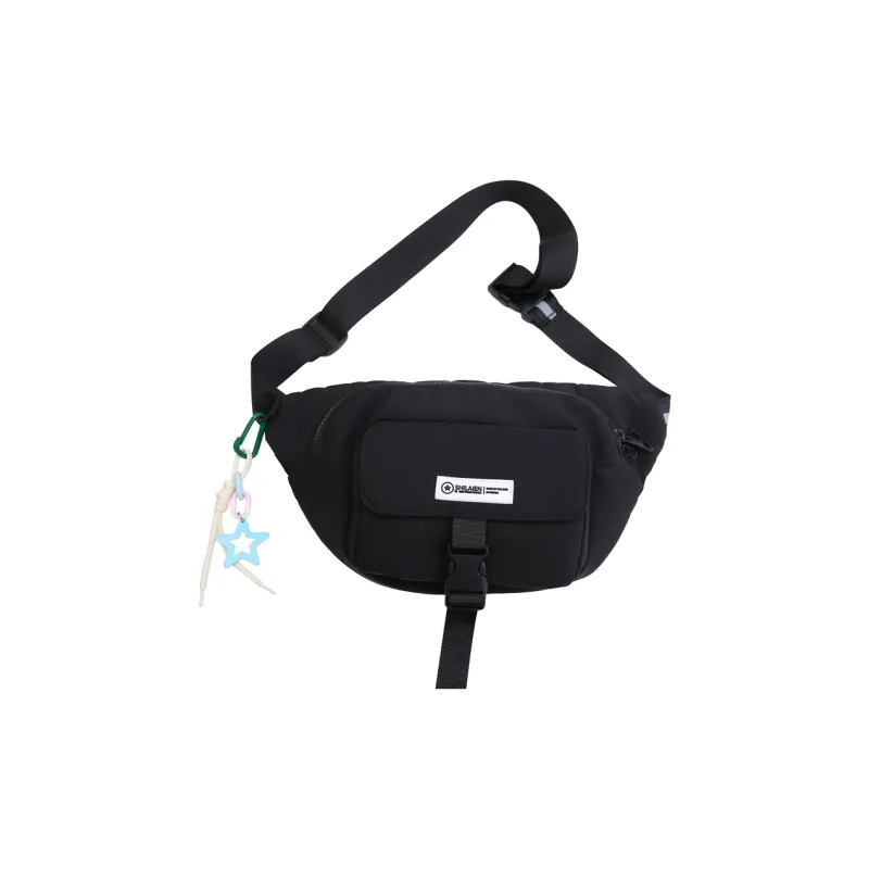 OURFUN Nylon Fabric Sling Bag Unisex White/Black/Red/Khaki-3
