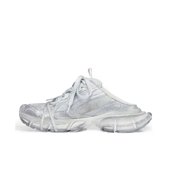 Balenciaga 3XL Mules 'Silver White' Women's