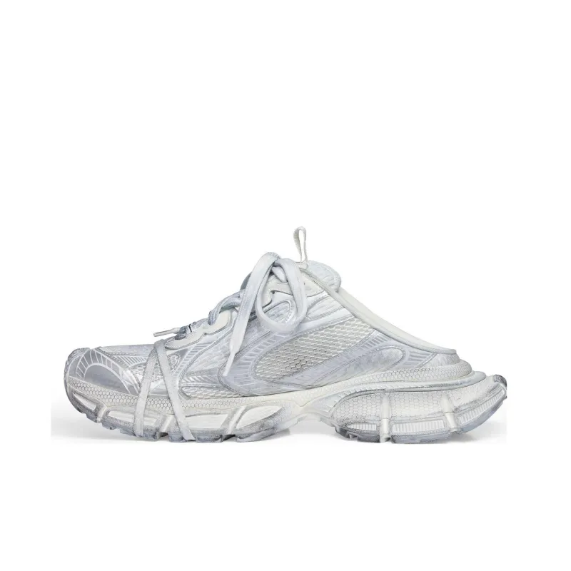 Balenciaga 3XL Mules 'Silver White' Women's-0