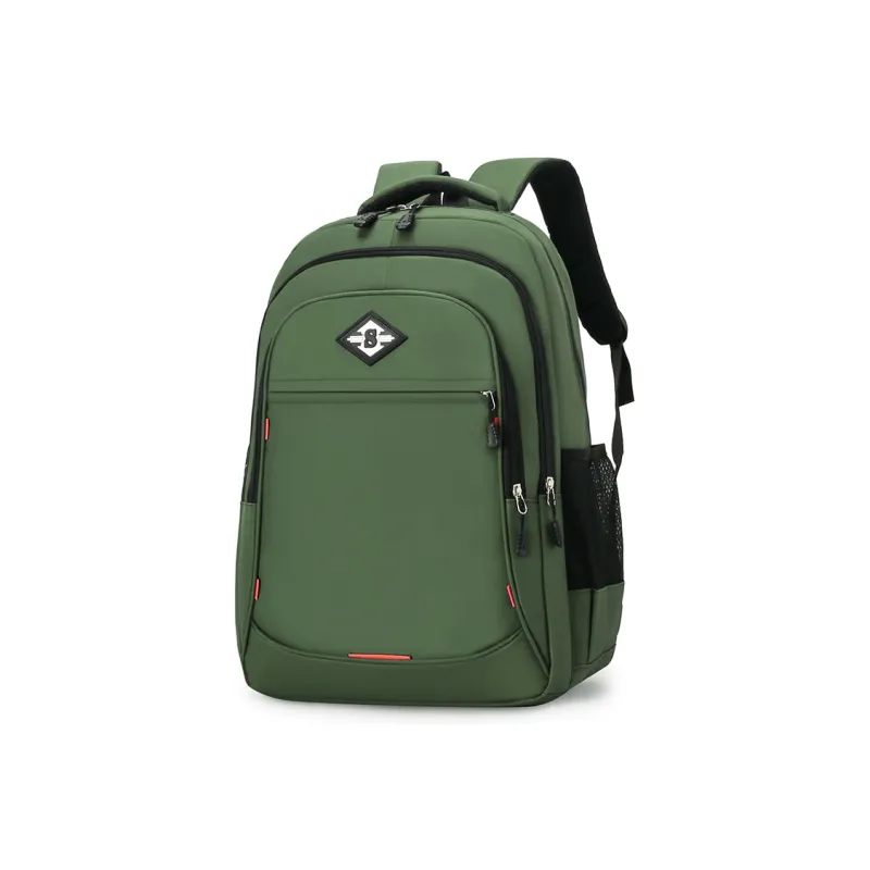 Venerable Brahma Nylon Backpack Regular Unisex Gray/Black/Green/Blue-9