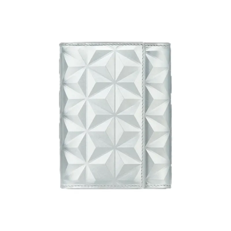 S. T.DUPONT Grain Calfskin Wallet Women's Silver-0