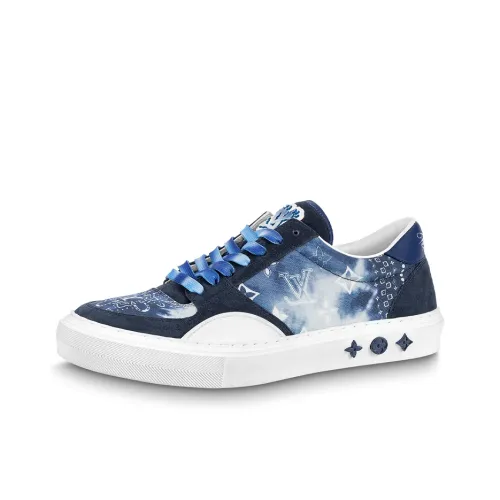 LOUIS VUITTON Ollie Sneakers 'Blue Tie Dye Style Monogram'